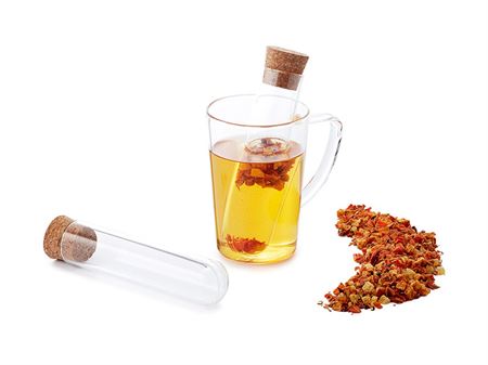 Glass Strainer "Jarno" borosilicate glass with cork stopper