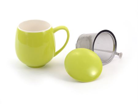 Herb Tea Mug "Saara", Porcelain in Green