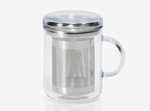 Glass Tea 3 Piece Stainless Steel Strainer