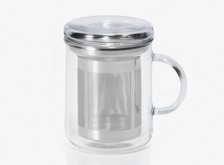 Glass Tea 3 Piece Stainless Steel Strainer